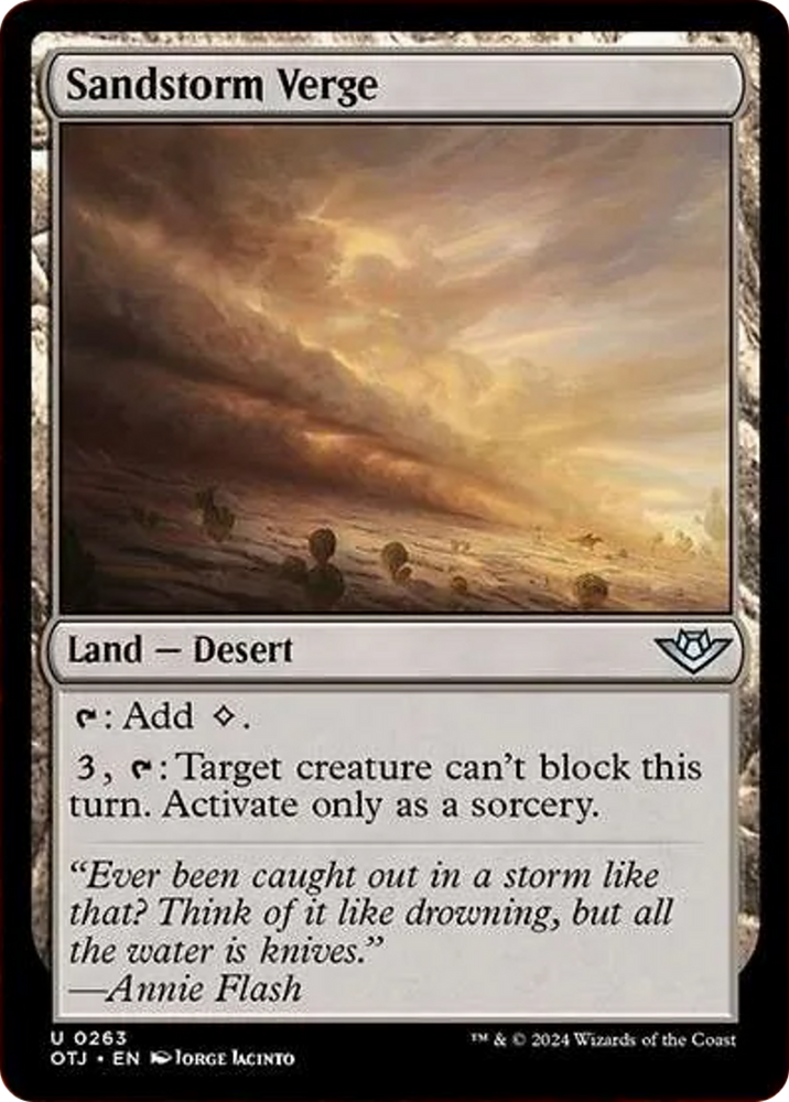 Sandstorm Verge [Outlaws of Thunder Junction] - PokeCharles PokeStore