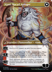 Ajani, Nacatl Pariah // Ajani, Nacatl Avenger (Borderless) (Textured Foil) [Modern Horizons 3] - PokeCharles PokeStore