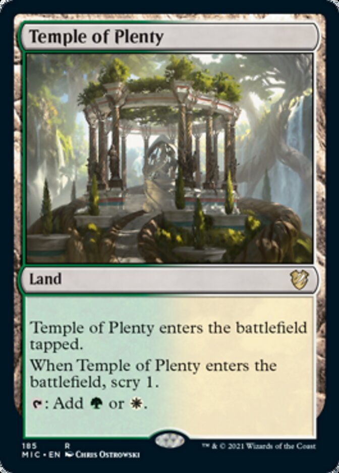 Temple of Plenty [Innistrad: Midnight Hunt Commander] - PokeCharles PokeStore