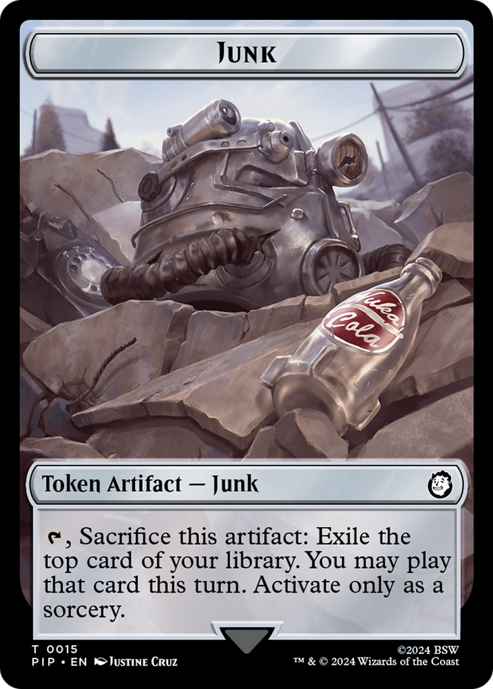 Junk // Squirrel Double-Sided Token [Fallout Tokens] - PokeCharles PokeStore