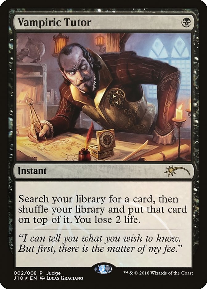 Vampiric Tutor [Judge Gift Cards 2018] - PokeCharles PokeStore