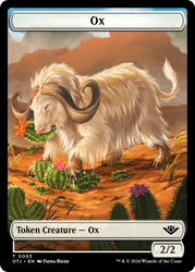 Ox // Plot Double-Sided Token [Outlaws of Thunder Junction Tokens] - PokeCharles PokeStore