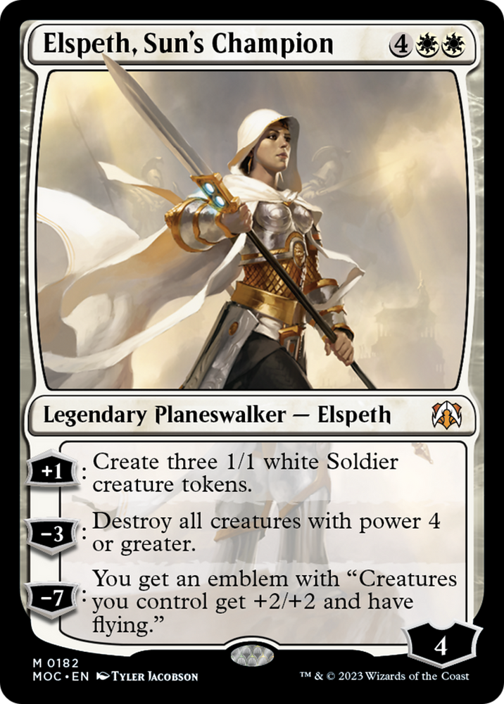 Elspeth, Sun's Champion [March of the Machine Commander] - PokeCharles PokeStore