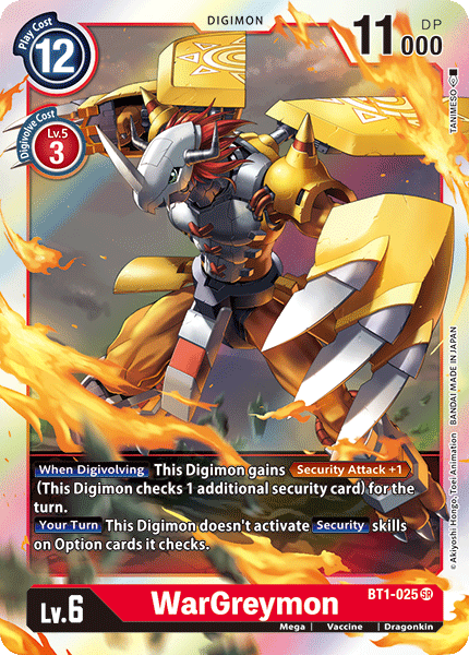 WarGreymon [BT1-025] [Release Special Booster Ver.1.0] - PokeCharles PokeStore