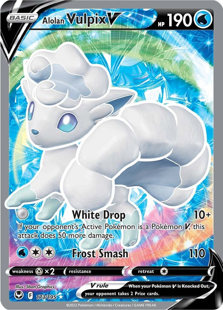 Alolan Vulpix V (173/195) [Sword & Shield: Silver Tempest] - PokeCharles PokeStore