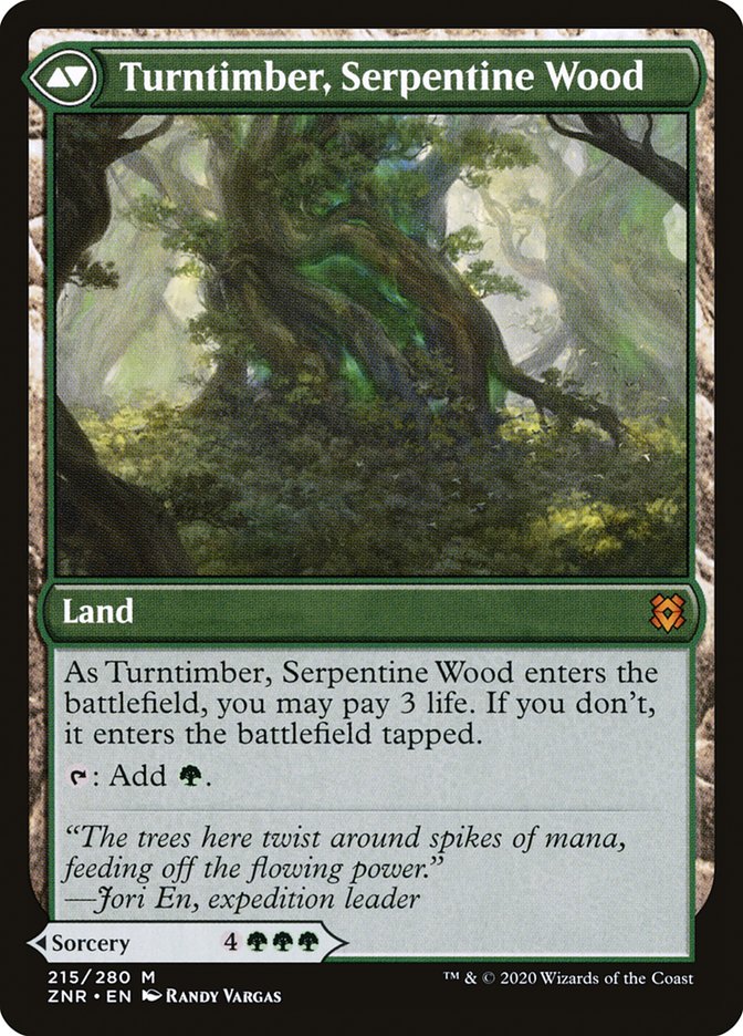 Turntimber Symbiosis // Turntimber, Serpentine Wood [Zendikar Rising] - PokeCharles PokeStore