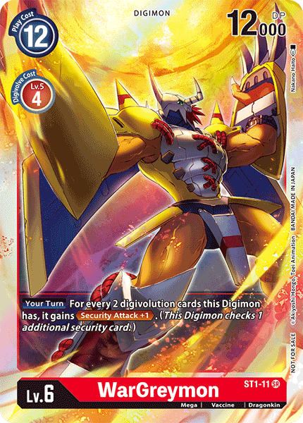 WarGreymon [ST1-11] (Event Pack) [Starter Deck: Gaia Red Promos] - PokeCharles PokeStore
