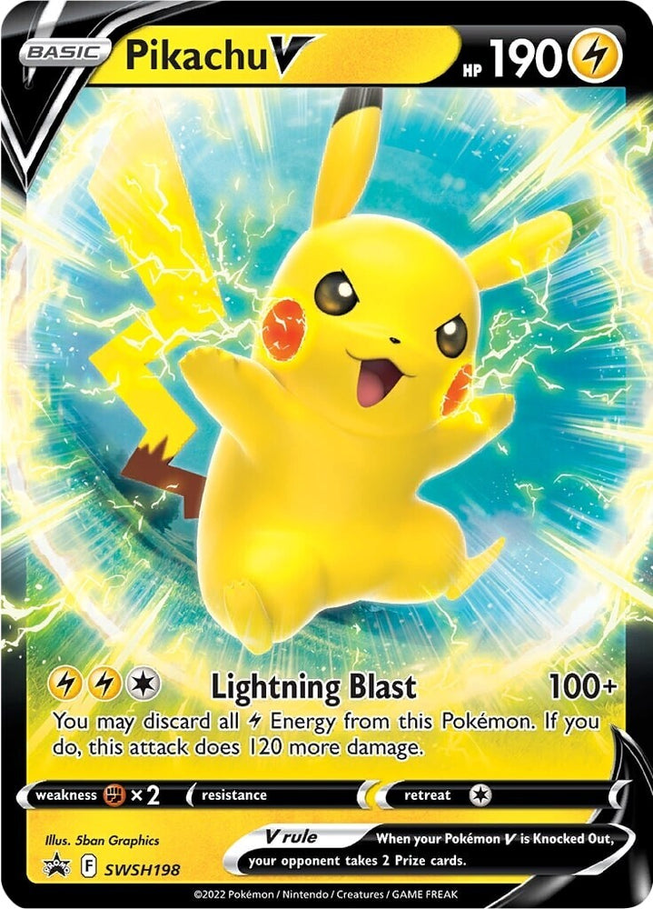 Pikachu V (SWSH198) (Jumbo Card) [Sword & Shield: Black Star Promos]