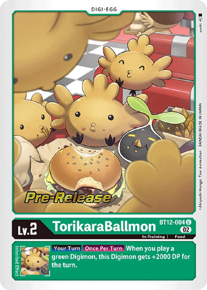 TorikaraBallmon [BT12-004] [Across Time Pre-Release Cards] - PokeCharles PokeStore