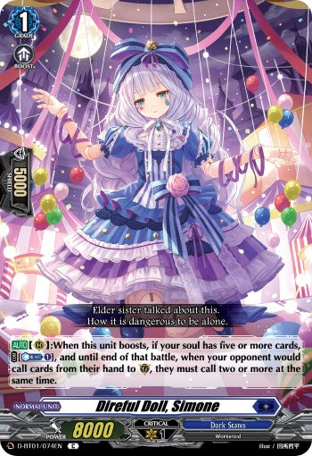 Direful Doll, Simone (D-BT01/074EN) [Genesis of the Five Greats] - PokeCharles PokeStore