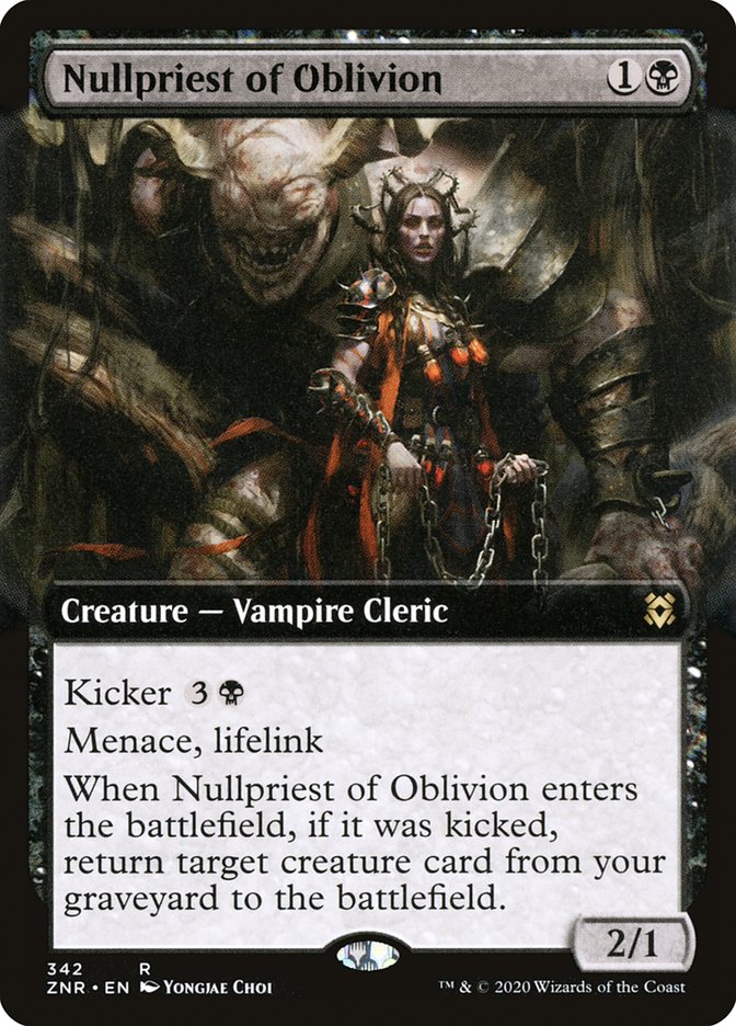 Nullpriest of Oblivion (Extended Art) [Zendikar Rising] - PokeCharles PokeStore