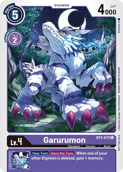 Garurumon [BT2-073] (Official Tournament Pack Vol.3) [Release Special Booster Promos] - PokeCharles PokeStore