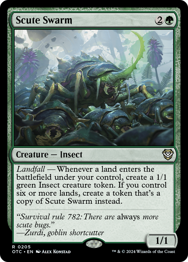 Scute Swarm [Outlaws of Thunder Junction Commander] - PokeCharles PokeStore