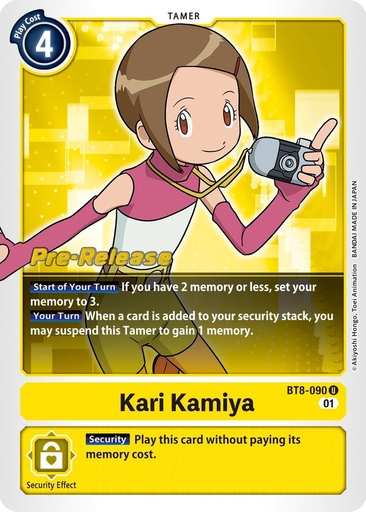 Kari Kamiya [BT8-090] [New Awakening Pre-Release Cards] - PokeCharles PokeStore