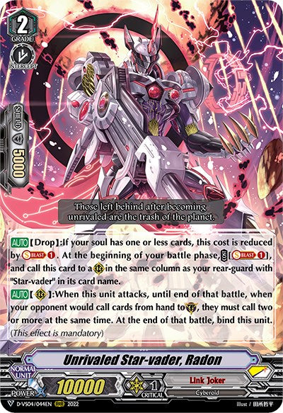 Unrivaled Star-vader, Radon (D-VS04/044EN) [V Clan Collection Vol.4] - PokeCharles PokeStore