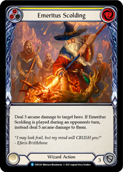 Emeritus Scolding (Yellow) [EVR126] (Everfest)  1st Edition Normal - PokeCharles PokeStore
