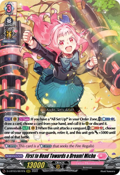 First to Head Towards a Dream! Michu (D-LBT03/007EN) [Lyrical Monasterio: Summertime Memories!] - PokeCharles PokeStore