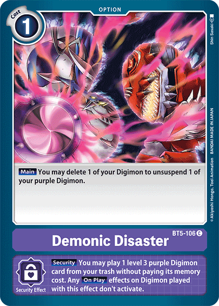 Demonic Disaster [BT5-106] [Battle of Omni] - PokeCharles PokeStore