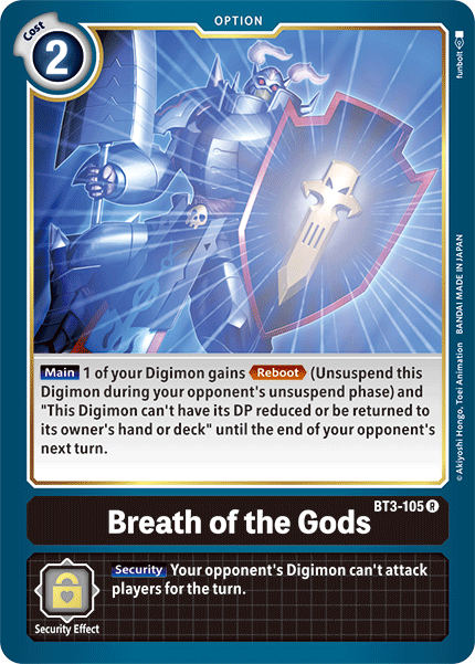 Breath of the Gods [BT3-105] [Release Special Booster Ver.1.5] - PokeCharles PokeStore
