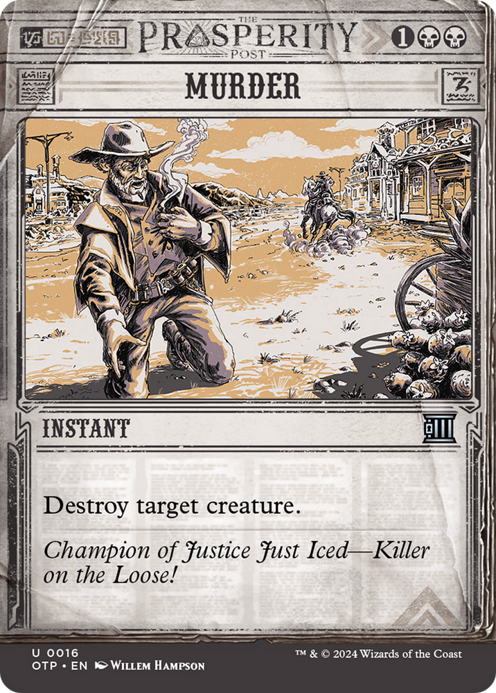 Murder [Outlaws of Thunder Junction: Breaking News] - PokeCharles PokeStore