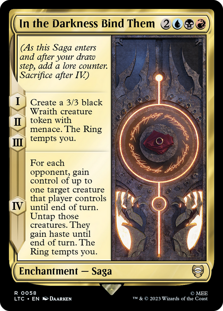 In the Darkness Bind Them [The Lord of the Rings: Tales of Middle-Earth Commander] - PokeCharles PokeStore
