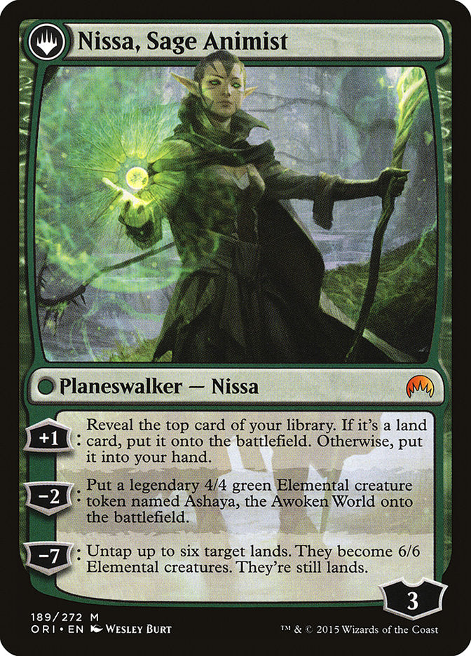 Nissa, Vastwood Seer // Nissa, Sage Animist [Magic Origins] - PokeCharles PokeStore