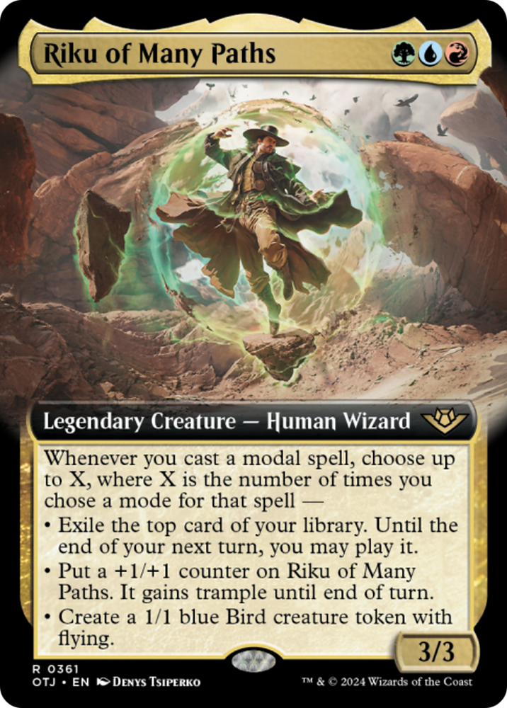 Riku of Many Paths (Extended Art) [Outlaws of Thunder Junction] - PokeCharles PokeStore
