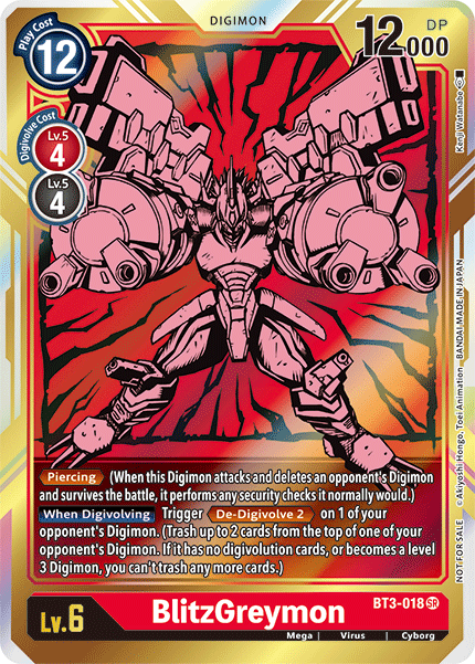 BlitzGreymon [BT3-018] (Alternate Art) [Release Special Booster Ver.1.5] - PokeCharles PokeStore
