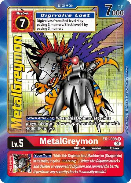 MetalGreymon [EX1-008] (Alternate Art) [Classic Collection] - PokeCharles PokeStore