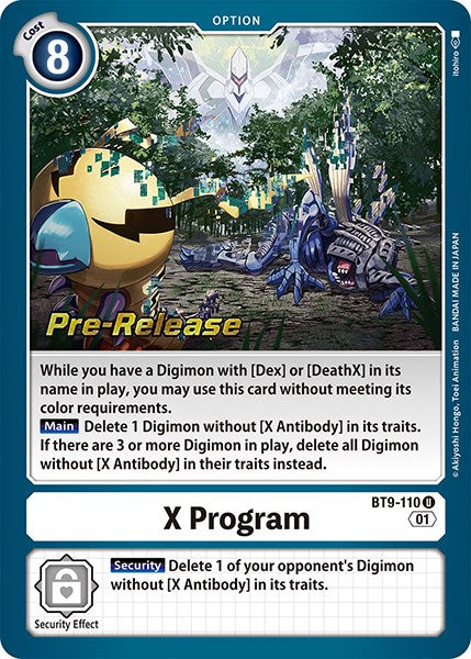 X Program [BT9-110] [X Record Pre-Release Promos] - PokeCharles PokeStore