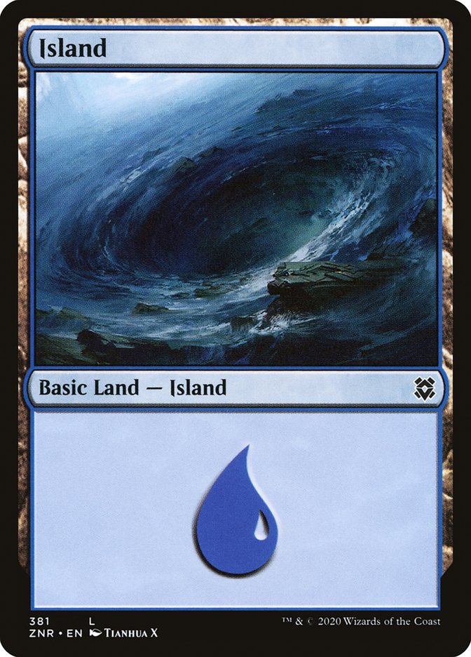 Island (381) [Zendikar Rising] - PokeCharles PokeStore