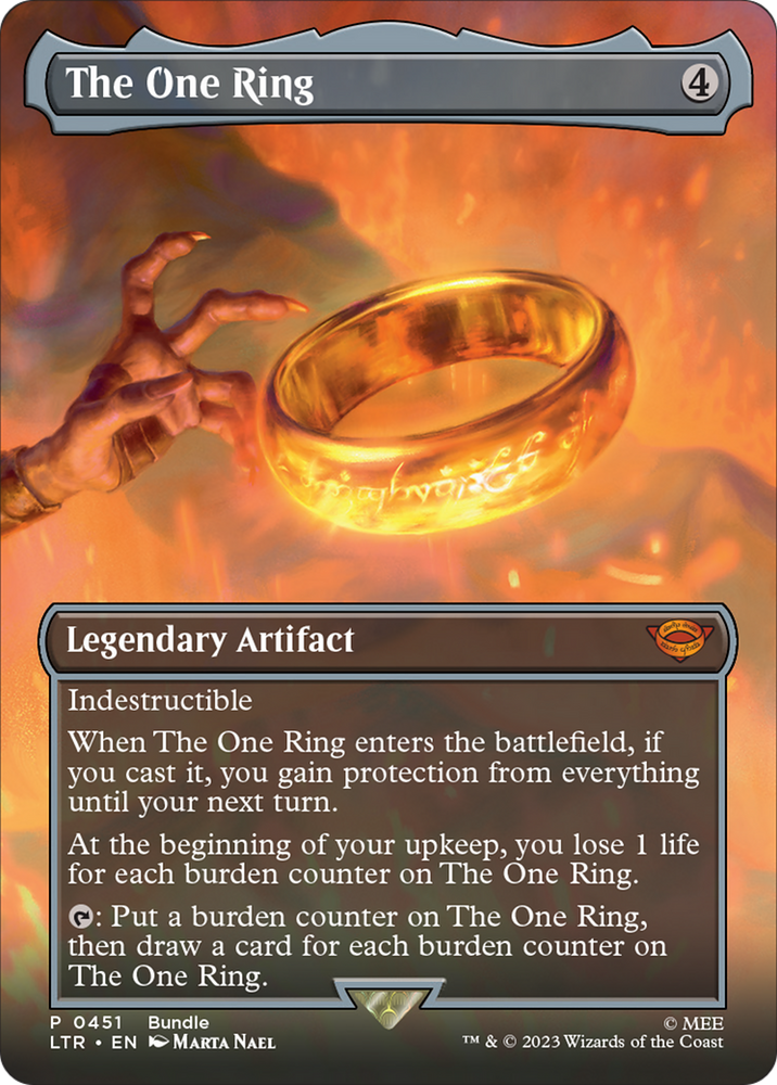 The One Ring (Borderless Alternate Art) [The Lord of the Rings: Tales of Middle-Earth] - PokeCharles PokeStore