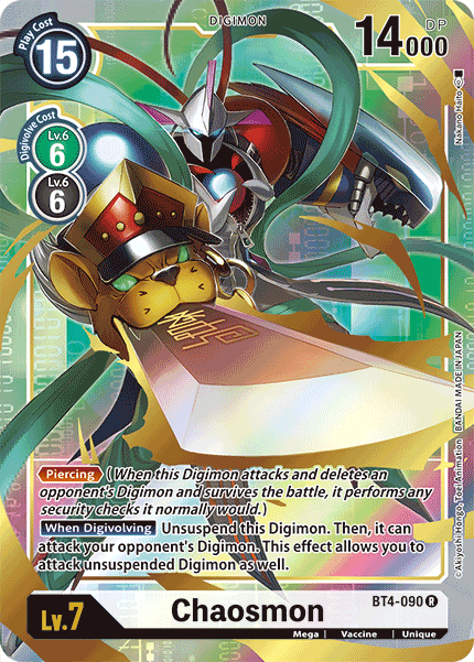 Chaosmon [BT4-090] (Alternate Art) [Great Legend] - PokeCharles PokeStore