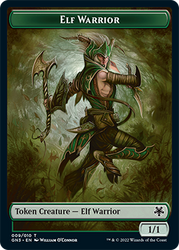 Soldier // Elf Warrior Double-Sided Token [Game Night: Free-for-All Tokens] - PokeCharles PokeStore