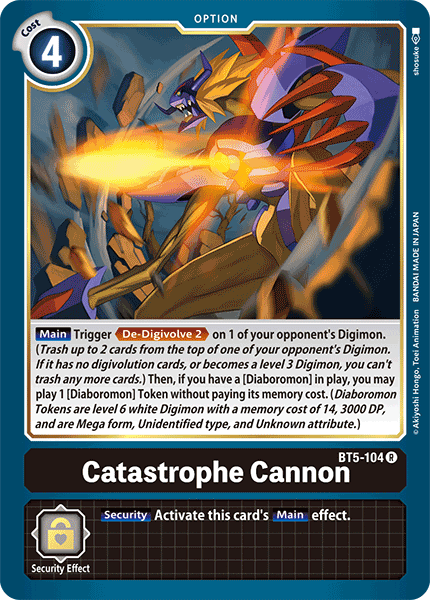 Catastrophe Cannon [BT5-104] [Battle of Omni] - PokeCharles PokeStore