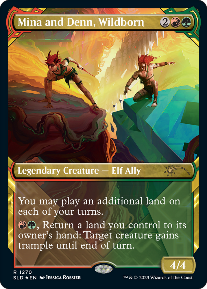 Mina and Denn, Wildborn (Halo Foil) [Secret Lair Drop Series] - PokeCharles PokeStore