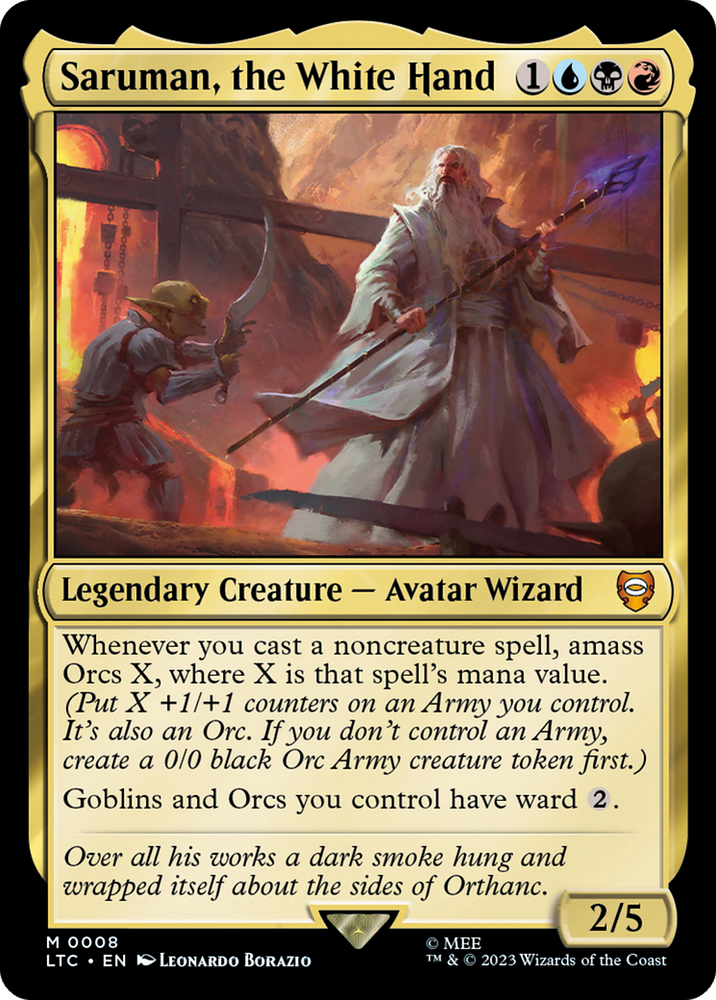 Saruman, the White Hand [The Lord of the Rings: Tales of Middle-Earth Commander] - PokeCharles PokeStore