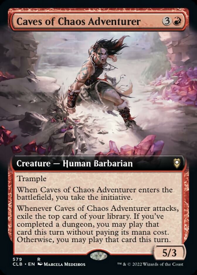 Caves of Chaos Adventurer (Extended Art) [Commander Legends: Battle for Baldur's Gate] - PokeCharles PokeStore