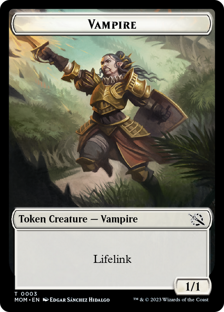 Treasure (20) // Vampire Double-Sided Token [March of the Machine Tokens] - PokeCharles PokeStore