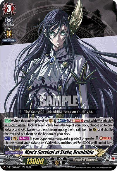 Man's Survival at Stake, Brunhilde (D-TTD02/001EN) [Record of Ragnarok] - PokeCharles PokeStore