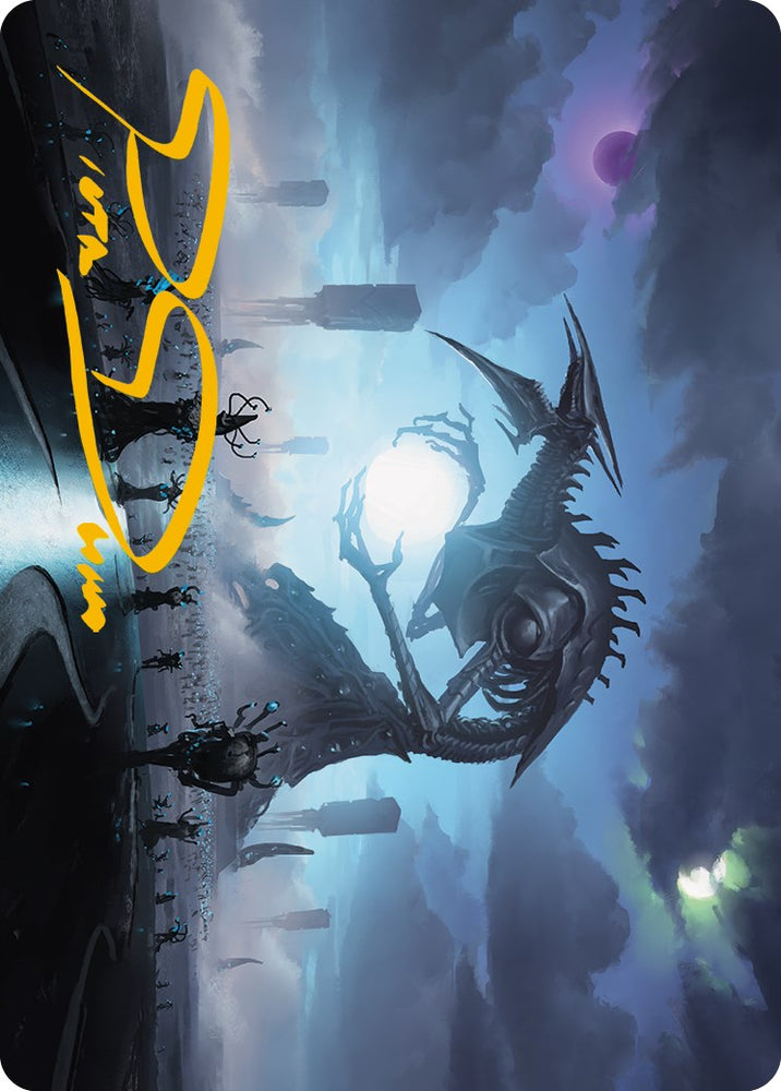 Blue Sun's Twilight Art Card (Gold-Stamped Signature) [Phyrexia: All Will Be One Art Series] - PokeCharles PokeStore