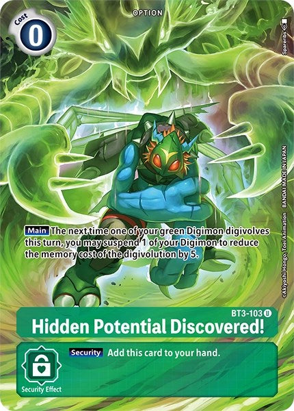 Hidden Potential Discovered! [BT3-103] (Alternate Art) [Dimensional Phase] - PokeCharles PokeStore