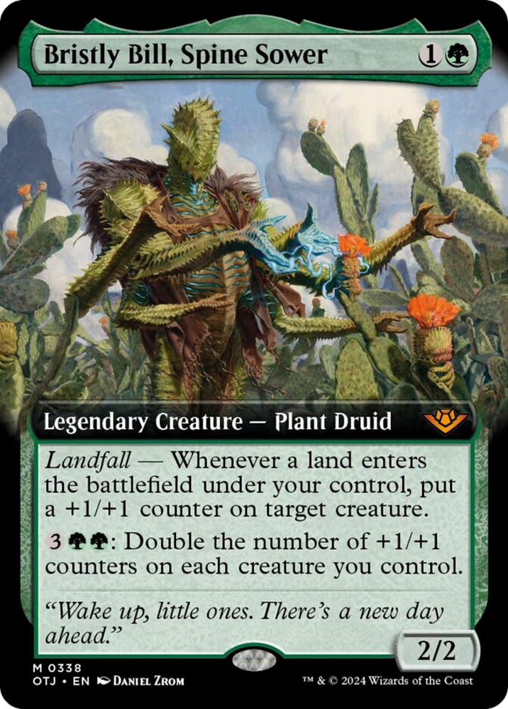 Bristly Bill, Spine Sower (Extended Art) [Outlaws of Thunder Junction] - PokeCharles PokeStore