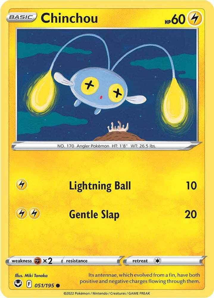 Chinchou (051/195) [Sword & Shield: Silver Tempest] - PokeCharles PokeStore