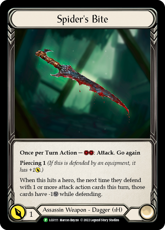 Spider's Bite [LGS111] (Promo)  Cold Foil - PokeCharles PokeStore
