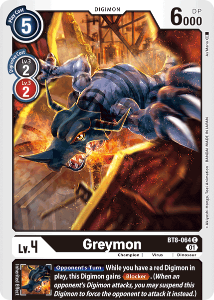 Greymon [BT8-064] [New Awakening] - PokeCharles PokeStore