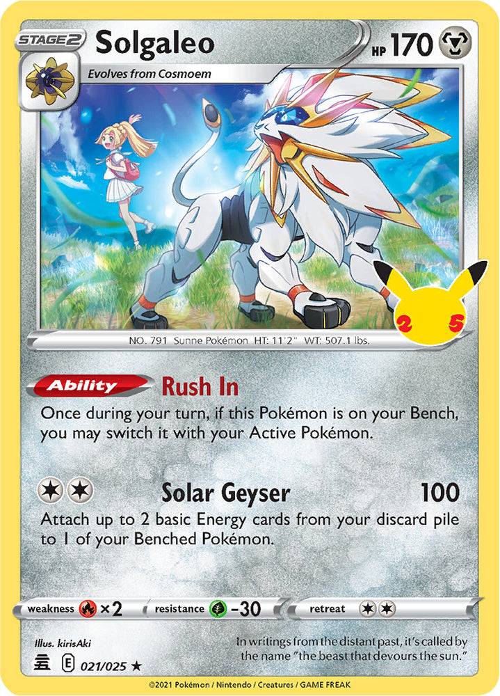 Solgaleo (021/025) [Celebrations: 25th Anniversary] - PokeCharles PokeStore