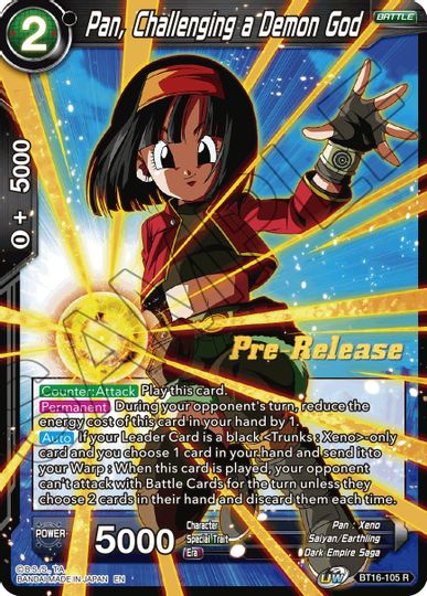 Pan, Challenging a Demon God (BT16-105) [Realm of the Gods Prerelease Promos] - PokeCharles PokeStore
