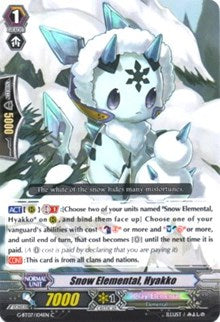 Snow Elemental, Hyakko (G-BT07/104EN) [Glorious Bravery of Radiant Sword] - PokeCharles PokeStore