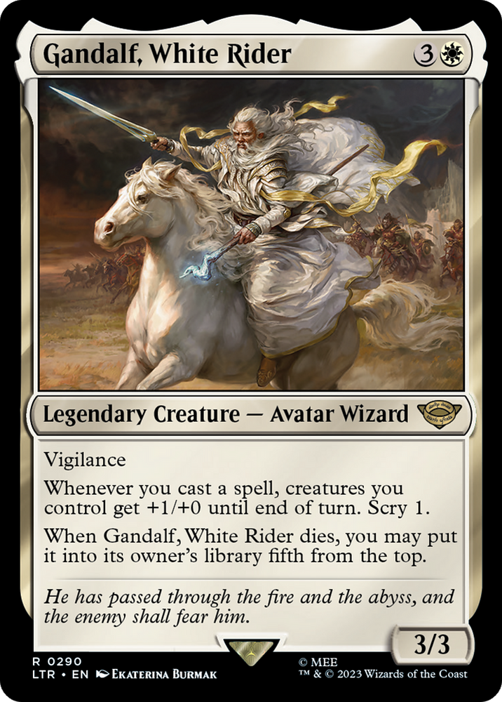 Gandalf, White Rider [The Lord of the Rings: Tales of Middle-Earth] - PokeCharles PokeStore